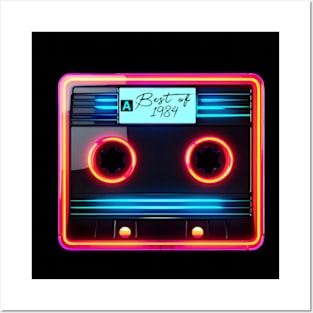 Cassette tape, retro style Posters and Art